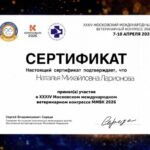 сертификат Ларионова Н.М.